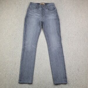 7 For All Mankind Luxe Vintage Josefina Jeans Womens 23 Gray Button Fly Stretch